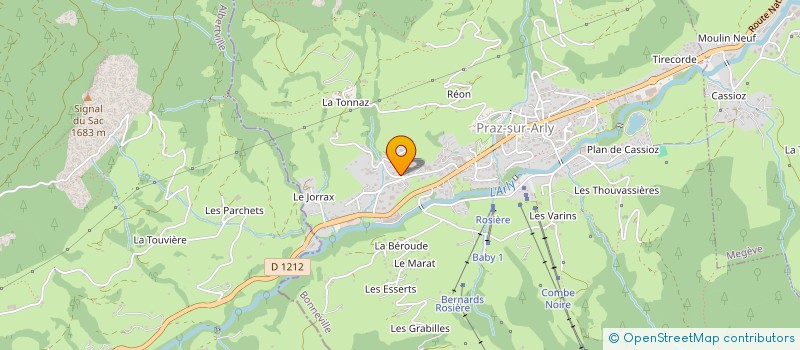 localisation de l'entreprise MONSIEUR AXEL COSTE  PRAZ-SUR-ARLY