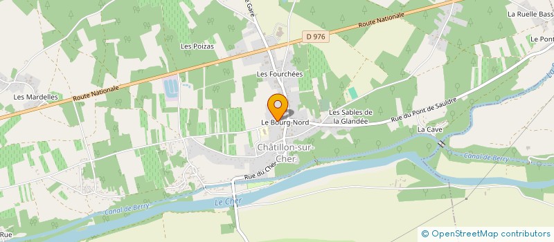 localisation de l'entreprise MONSIEUR AXEL COURTEAUX  CHATILLON-SUR-CHER