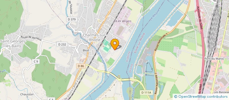 localisation de l'entreprise MONSIEUR AXEL DAMAMME  CHARMES-SUR-RHONE