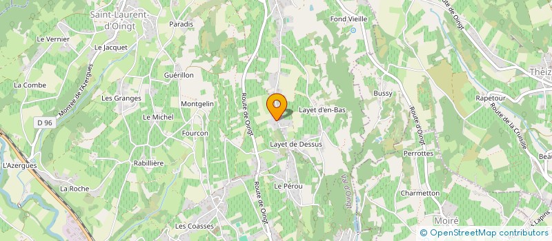 localisation de l'entreprise MONSIEUR AXEL DANNION  VAL D'OINGT