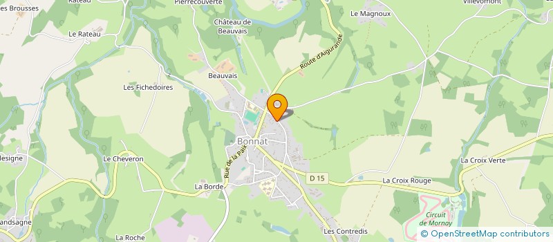 localisation de l'entreprise MONSIEUR AXEL DARTIAILH  BONNAT