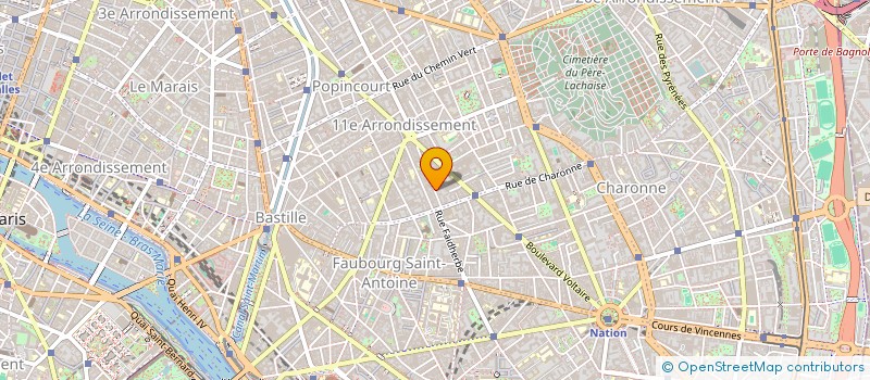 localisation de l'entreprise MONSIEUR AXEL DE LA ROUERE à PARIS