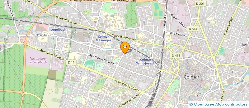 localisation de l'entreprise MONSIEUR AXEL DEBAIZE  COLMAR