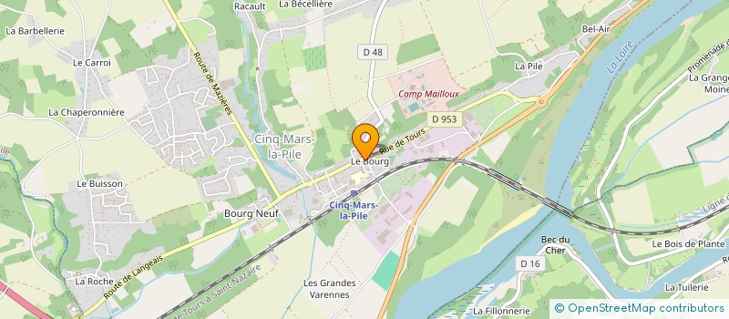 localisation de l'entreprise MONSIEUR AXEL DELAINE  CINQ-MARS-LA-PILE