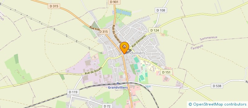 localisation de l'entreprise MONSIEUR AXEL DELPLANCQ  GRANDVILLIERS