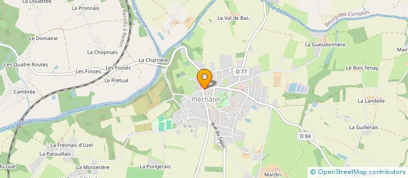 localisation de l'entreprise MONSIEUR AXEL DERET  PLECHATEL