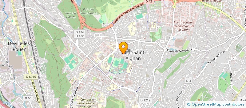 localisation de l'entreprise MONSIEUR AXEL DERFLER  MONT-SAINT-AIGNAN