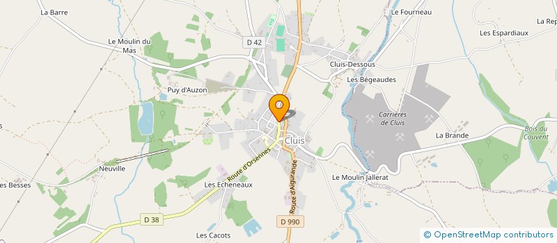 localisation de l'entreprise MONSIEUR AXEL DEVILLERS à CLUIS