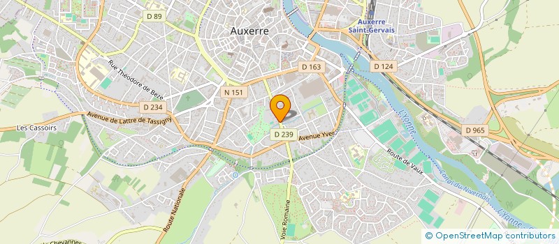localisation de l'entreprise MONSIEUR AXEL DIAZ à AUXERRE