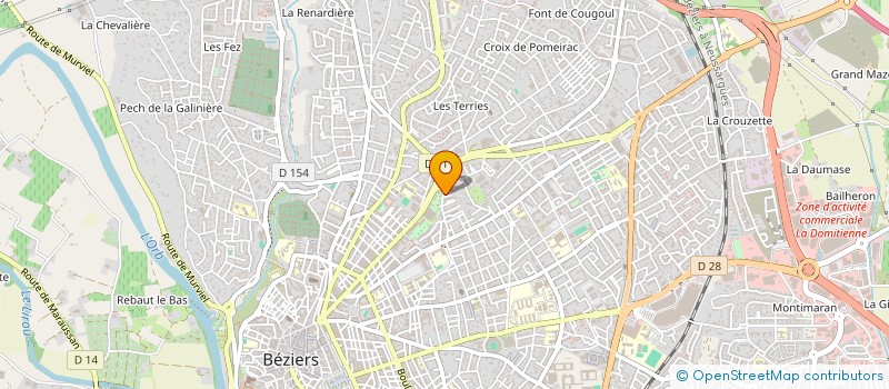 localisation de l'entreprise MONSIEUR AXEL DO NASCIMENGO  BEZIERS