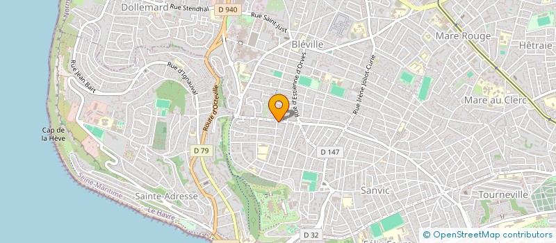 localisation de l'entreprise MONSIEUR AXEL DRIEU  LE HAVRE