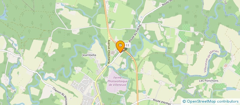 localisation de l'entreprise MONSIEUR AXEL DUCOS  VILLENEUVE-DE-MARSAN