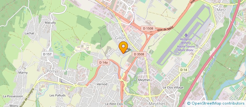 localisation de l'entreprise MONSIEUR AXEL DUFOURNET  EPAGNY METZ-TESSY