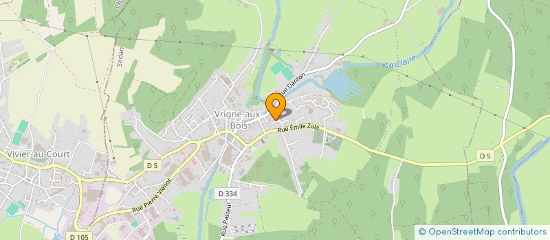 localisation de l'entreprise MONSIEUR AXEL DUMAY  VRIGNE AUX BOIS