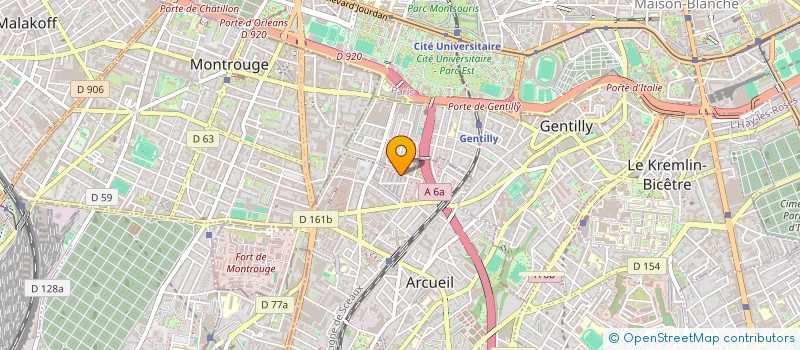 localisation de l'entreprise MONSIEUR AXEL DUPRE à ARCUEIL