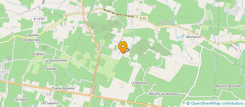 localisation de l'entreprise MONSIEUR AXEL DUPRE  BERSON