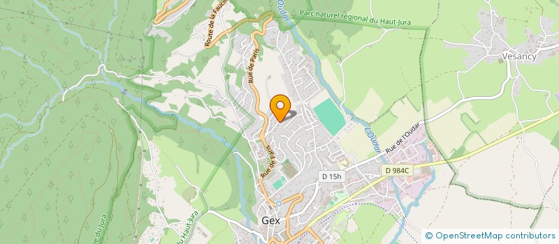 localisation de l'entreprise MONSIEUR AXEL DURANTET  GEX