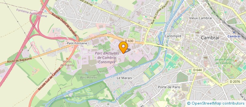 localisation de l'entreprise MONSIEUR AXEL DUTHILLEUL à CAMBRAI