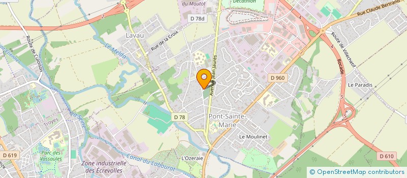 localisation de l'entreprise MONSIEUR AXEL EL FARES  PONT-SAINTE-MARIE