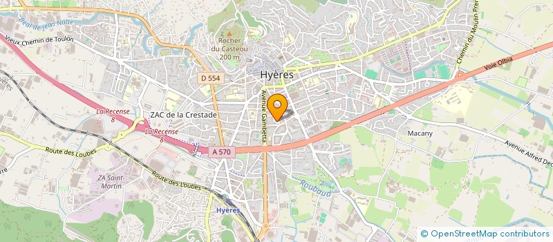 localisation de l'entreprise MONSIEUR AXEL ESTIENNE à HYERES