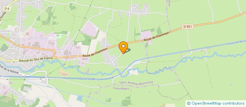 localisation de l'entreprise MONSIEUR AXEL EUDELINE  SAINT-AMAND-MONTROND