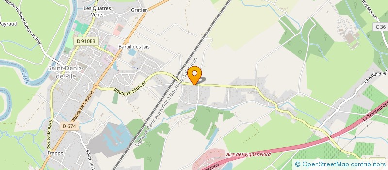 localisation de l'entreprise MONSIEUR AXEL FABREGUETTES  SAINT-DENIS-DE-PILE