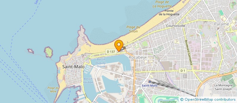 localisation de l'entreprise MONSIEUR AXEL FAVRY  SAINT-MALO