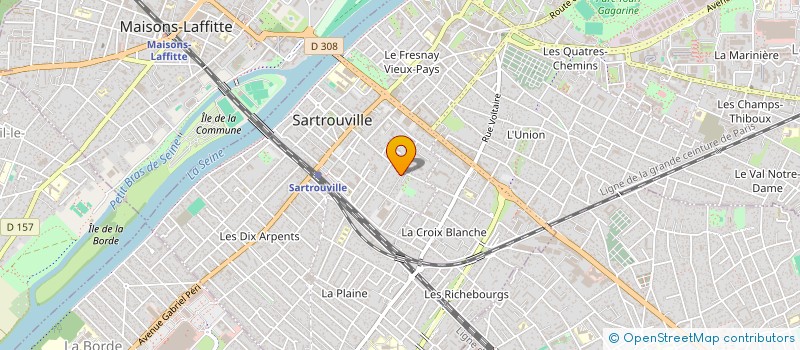 localisation de l'entreprise MONSIEUR AXEL FOSSIER  SARTROUVILLE