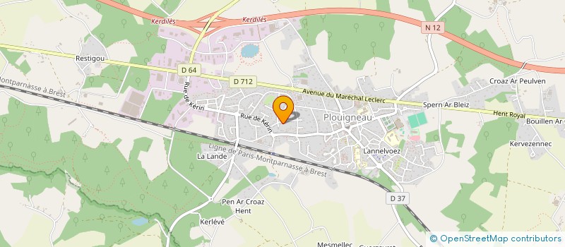 localisation de l'entreprise MONSIEUR AXEL FREISBERG  PLOUIGNEAU