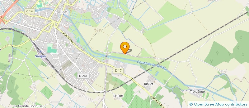 localisation de l'entreprise MONSIEUR AXEL GALIPAUD  SAUJON