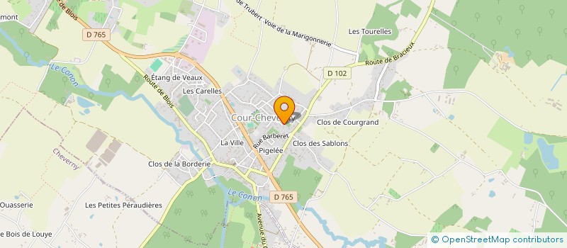 localisation de l'entreprise MONSIEUR AXEL GAUDINEAU  COUR-CHEVERNY