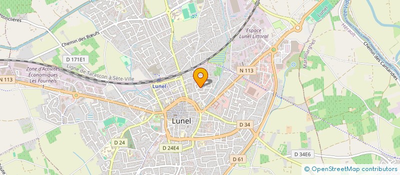 localisation de l'entreprise MONSIEUR AXEL GEGOUX  LUNEL