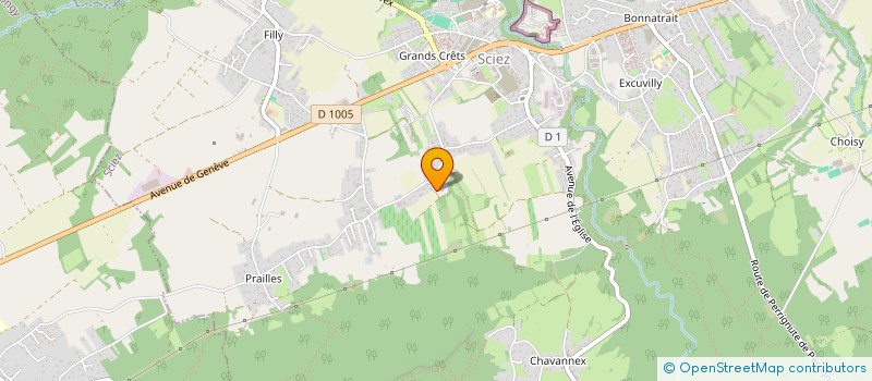 localisation de l'entreprise MONSIEUR AXEL GEVAUX  SCIEZ