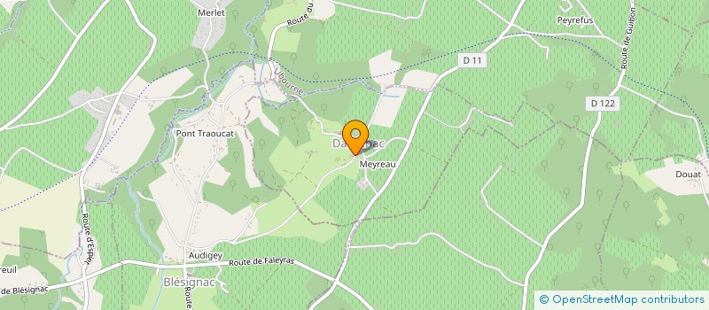 localisation de l'entreprise MONSIEUR AXEL GIRARDEAU  DARDENAC