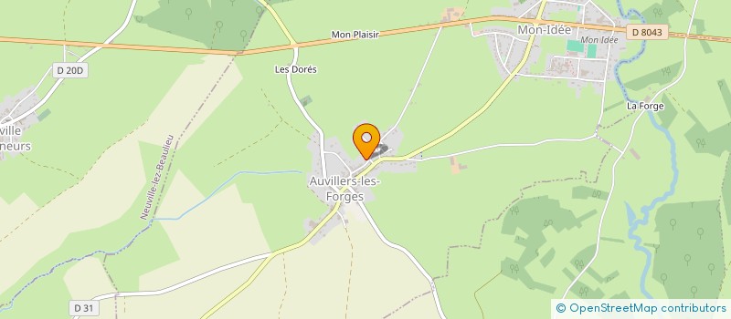 localisation de l'entreprise MONSIEUR AXEL GOMES DA CUNHA à AUVILLERS-LES-FORGES