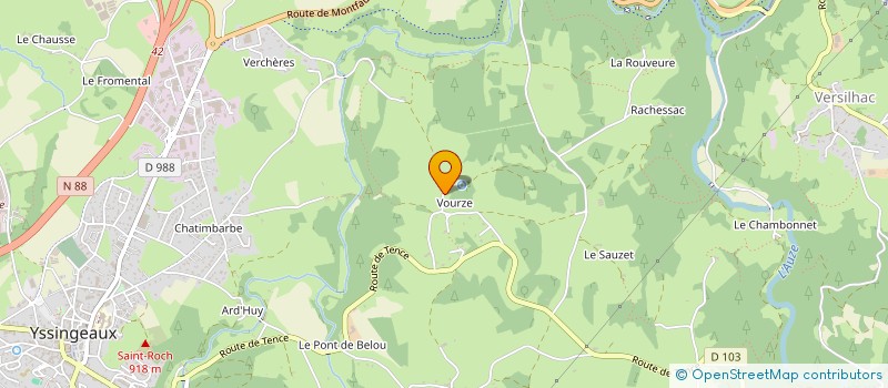 localisation de l'entreprise MONSIEUR AXEL GRANGE  YSSINGEAUX