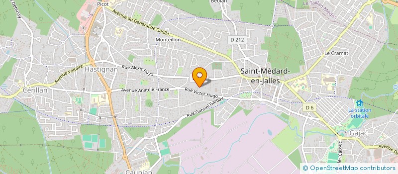 localisation de l'entreprise MONSIEUR AXEL GRANGIER  SAINT-MEDARD-EN-JALLES