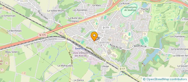 localisation de l'entreprise MONSIEUR AXEL GRIGNON  SAVENAY