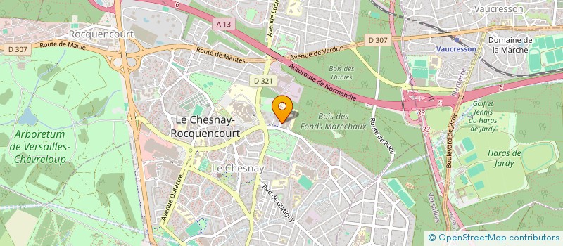 localisation de l'entreprise MONSIEUR AXEL GUEGAN  LE CHESNAY-ROCQUENCOURT