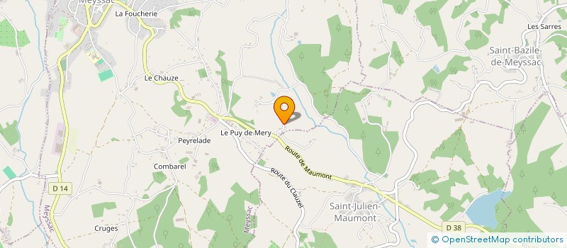 localisation de l'entreprise MONSIEUR AXEL GUERIN  MEYSSAC