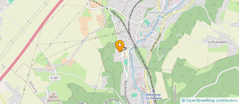 localisation de l'entreprise MONSIEUR AXEL GUEUDIN  LE HOULME