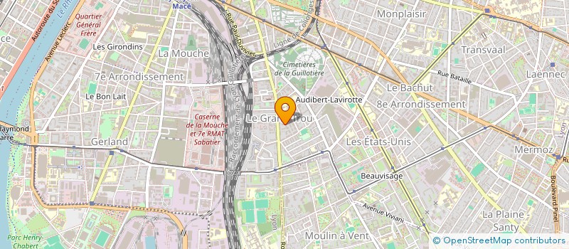 localisation de l'entreprise MONSIEUR AXEL GUEYE  LYON