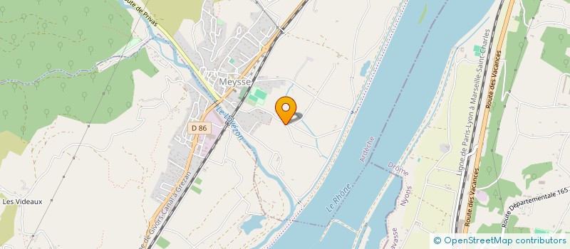 localisation de l'entreprise MONSIEUR AXEL HADJ-AMEUR  CRUAS