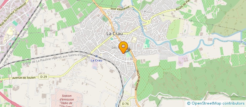 localisation de l'entreprise MONSIEUR AXEL HALLET  LA CRAU