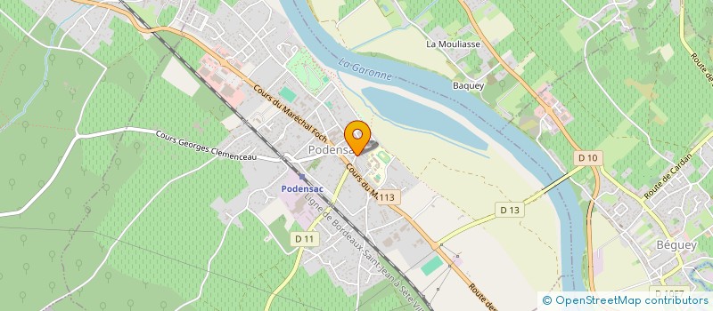 localisation de l'entreprise MONSIEUR AXEL HARTZ  PODENSAC