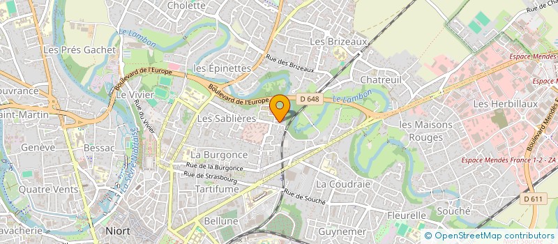 localisation de l'entreprise MONSIEUR AXEL HAUGUEL  NIORT