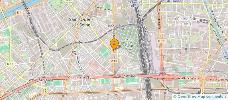 localisation de l'entreprise MONSIEUR AXEL HIGOS  SAINT-OUEN-SUR-SEINE