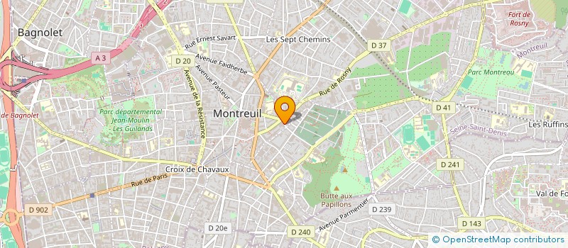 localisation de l'entreprise MONSIEUR AXEL HIRCZAK à MONTREUIL