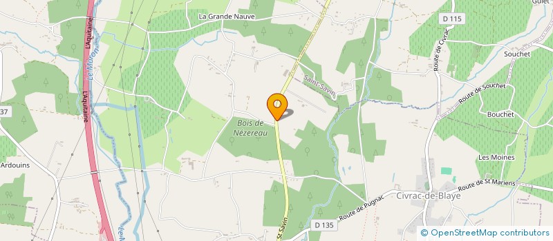 localisation de l'entreprise MONSIEUR AXEL HOARAU  CIVRAC-DE-BLAYE