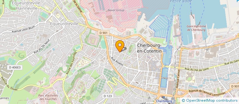 localisation de l'entreprise MONSIEUR AXEL HOULLIER  CHERBOURG-EN-COTENTIN